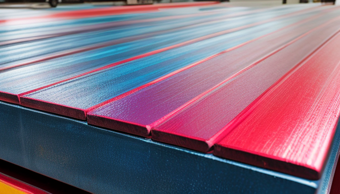 Painted Trapezoidal Steel Sheet